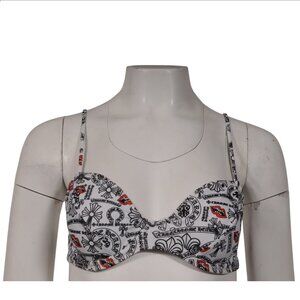 Chrome Hearts Dipped in Blue Matty Boy Bikini Top White Black Red Chomper